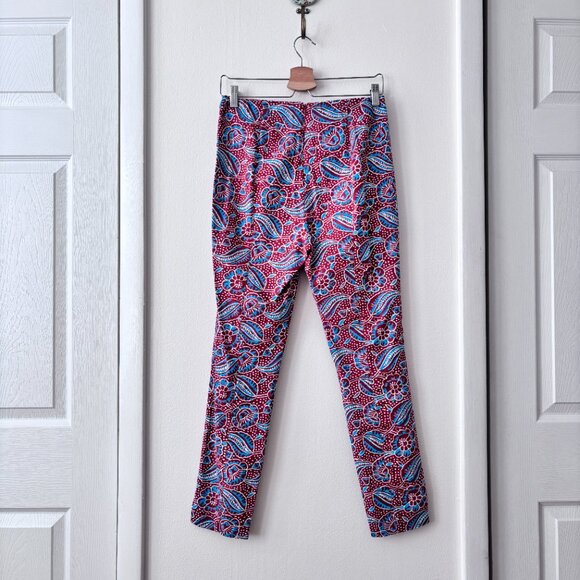 Veronica Beard Honolulu Skinny Cropped Linen Blend Pants - Picture 7 of 8